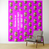 ハットピンクのバチェロレッテビール タペストリー (インサイチュ)