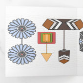 ハットピン3折カード 三つ折り招待状 (内部最初)