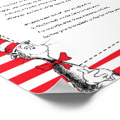 ハットブックゲストブック内の猫のパーティーサイン ポスター (角)