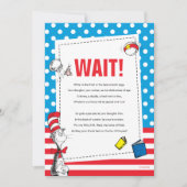 ハットブックゲストブック内の猫のパーティーサイン 招待状 (正面)