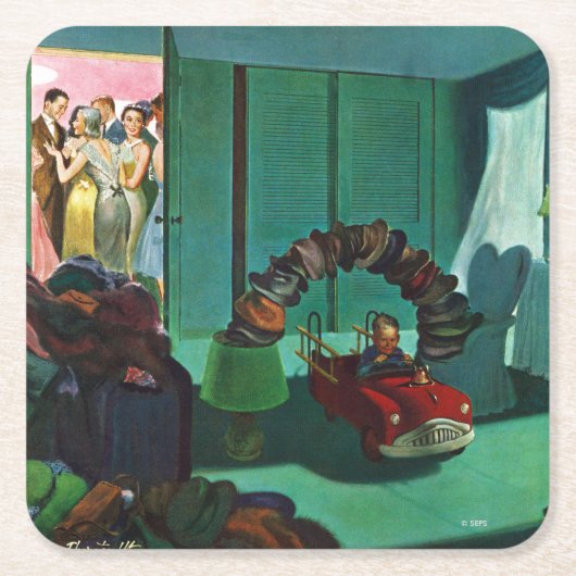 ハットブリッジ スクエアペーパーコースター (正面)