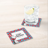 ハットベイビーシャワーのセウス猫 スクエアペーパーコースター (インサイチュ)