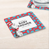 ハットベイビーシャワーのセウス猫 スクエアペーパーコースター (アングル)