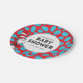 ハットベイビーシャワーのセウス猫 ペーパープレート (アングル)