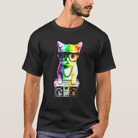 ハットボームボックスキャット Tシャツ (正面)