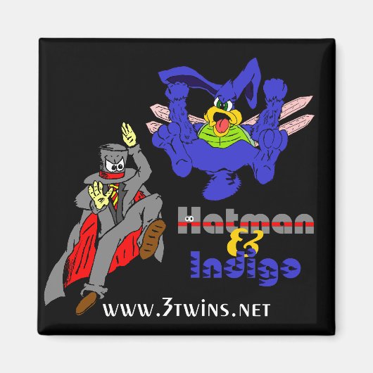 ハットマン&インディゴマグネット マグネット (正面)