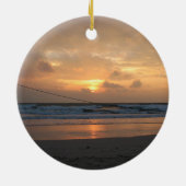 ハットリンビーチサンライズ…タイ，パンガン島 セラミックオーナメント (裏面)