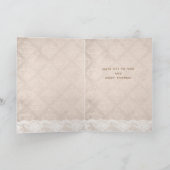 ハットワンフェザーサンキューカードレースダマスク サンキューカード (内部)