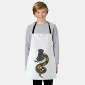 ハット付きヘビ エプロン (着用した状態)