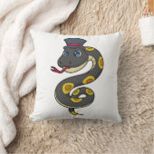 ハット付きヘビ クッション (ブランケット)