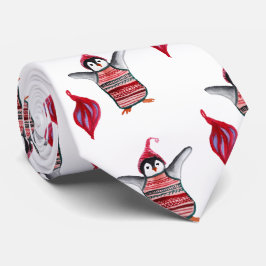 ハット付きペンギン ネクタイ