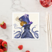 ハット付き航海のタコ スタンダードカクテルナプキン (インサイチュ)