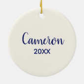 ハット付き航海のタコ セラミックオーナメント (裏面)