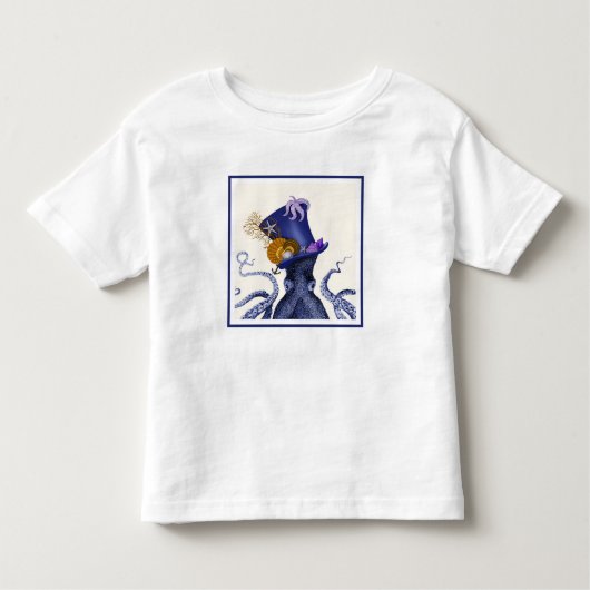 ハット付き航海のタコ トドラーTシャツ (正面)