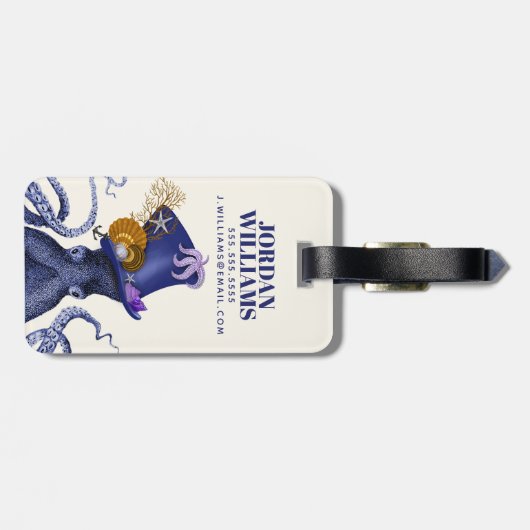 ハット付き航海のタコ ラゲッジタグ (裏面横)