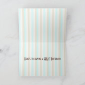 ハット熱狂するハッピーバースデーソックモンキーカード カード (内部)