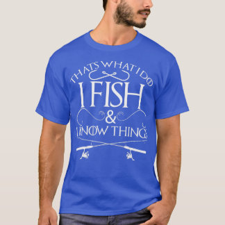ハット私が魚を釣り、私はhingsを知っている魚釣り tシャツ