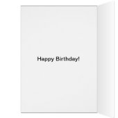 ハット誕生日カードを装着した砂糖滑空機 (内側 (左))