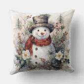 ハット雪だるま クッション (裏面)