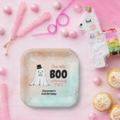 ハット2歳の誕生日でかわいい幽霊 ペーパープレート (パーティー)