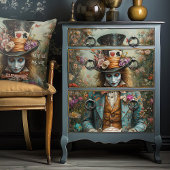 ハット うっちゃっちゃ  赤毛  ここは全員おかしいの ワンダーランド クッション