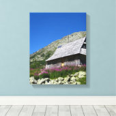 ハット・イン・ザ・ファイブポンズバレー、タトラスキャンバス キャンバスプリント (インサイチュ (ウッドフロア))