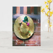 ハット カード (黄色い花)