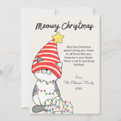 ハット キャットと ライト ペット ラバー クリスマス フラット (正面)