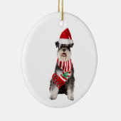 ハット·スカフト·クリスマスのシュナウザー セラミックオーナメント (右)