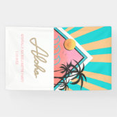 ハット トロピカル ビーチ バチェロレッテ パーティー ネオン 横断幕 (横)