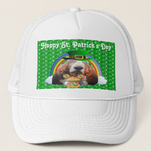ハット・バセット・ハウンド・ハッピーセント・パトリックの日 キャップ
