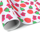 ハット&ミッテンスホリデーパターンラッピング紙 ラッピングペーパー (ロールコーナー)