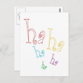 ハッハッハッハ！ ポストカード (正面/裏面)