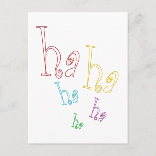 ハッハッハッハ！ ポストカード (正面)