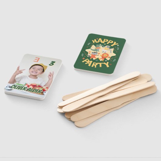 ハッパーソナライズされたピーパーティーファン顔 ハンドファン (組立なし)