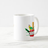 ハッパーソナライズされたピー先生の名前 コーヒーマグカップ (正面右)