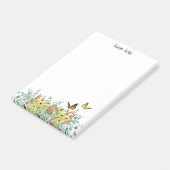 ハッパーソナライズされたピー春の花蝶 ポストイット (アングル)