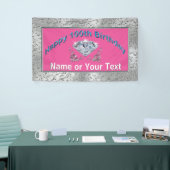 ハッパーソナライズされたピー100th誕生日バナー 横断幕 (トレードショー)