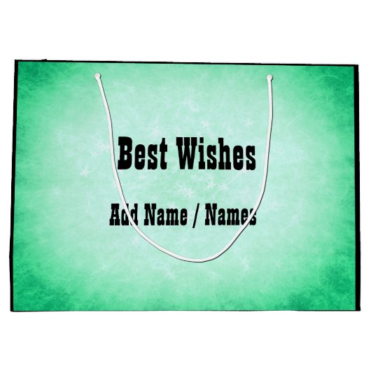 ハッパーソナライズされたピー105番目の誕生日デザイン ラージペーパーバッグ (裏面)