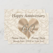 ハッパーソナライズされたピー60周年記念ポストカード ポストカード (正面/裏面)