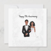 ハッパーソナライズされたピー・アニバーサリー ノートカード (正面)