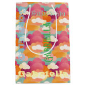 ハッパーソナライズされたプウォーター色抱き枕 ミディアムペーパーバッグ (正面)