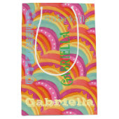 ハッパーソナライズされたプウォーター色抱き枕 ミディアムペーパーバッグ (正面)