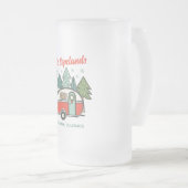 ハッパーソナライズされたプキャンパー フロストグラスビールジョッキ (正面右)