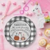 ハッパーソナライズされたプサンクスギビングワイン紙プレート ペーパープレート (パーティー)