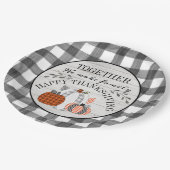 ハッパーソナライズされたプサンクスギビングワイン紙プレート ペーパープレート (アングル)