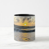 ハッパーソナライズされたプサンシャインかわいモダンい マグカップ (中央)