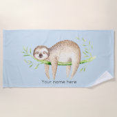 ハッパーソナライズされたプスロス ビーチタオル (正面)