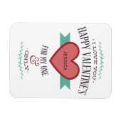 ハッパーソナライズされたプバレンタインデー マグネット (横)