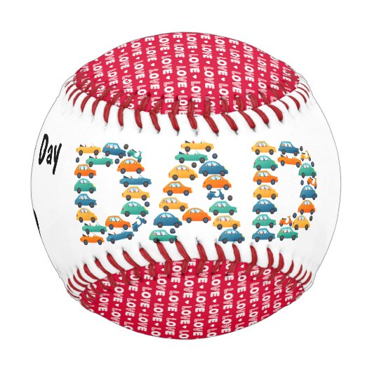 ハッパーソナライズされたプファーザーズ・デイ・ベースボール 野球ボール (正面)